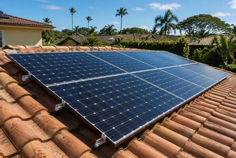 Installation de panneaux solaires à Lamanon