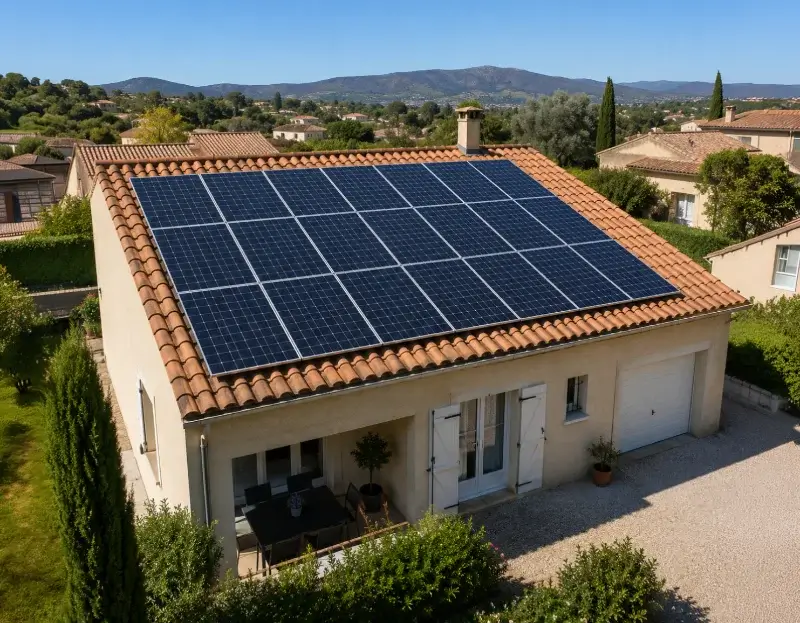 Prime à l'autoconsommation panneaux solaires Lamanon — aide financière de l'État